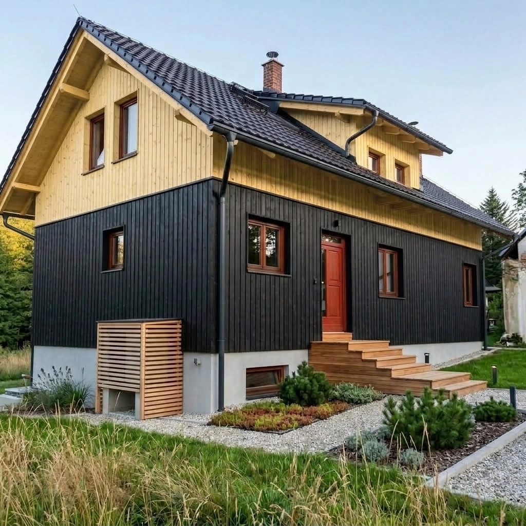 Scandinavian Facade Facade design — facade photo by GenRoom AI