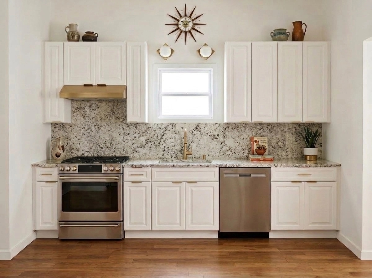 Mid-Century Modern Kitchen design — interior photo by GenRoom AI