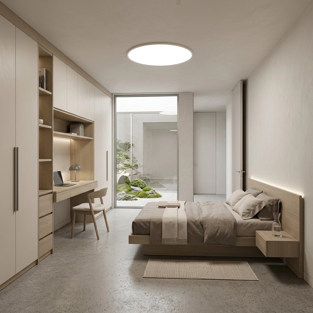Minimalism Bedroom design — interior photo by GenRoom AI