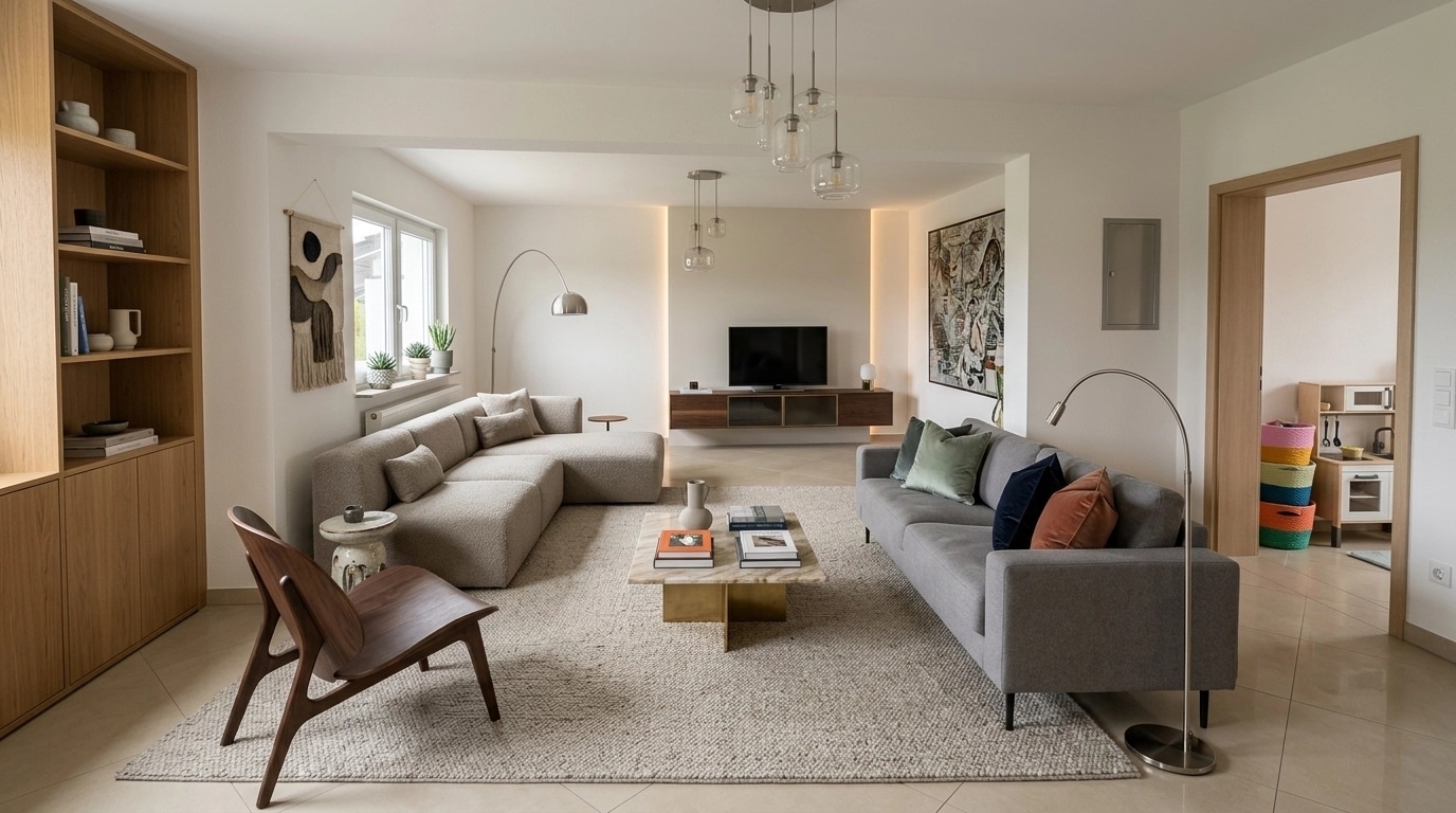 Interior design in Contemporary style — Living Room by GenRoom AI