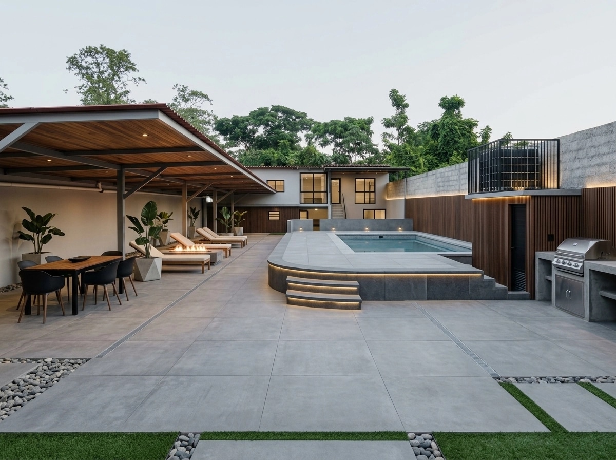Interior design in Minimalism style — terrace by GenRoom AI