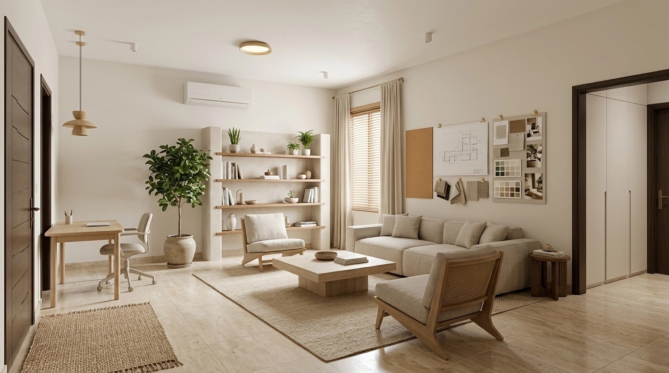 Interior design in Contemporary style — Living Room by GenRoom AI