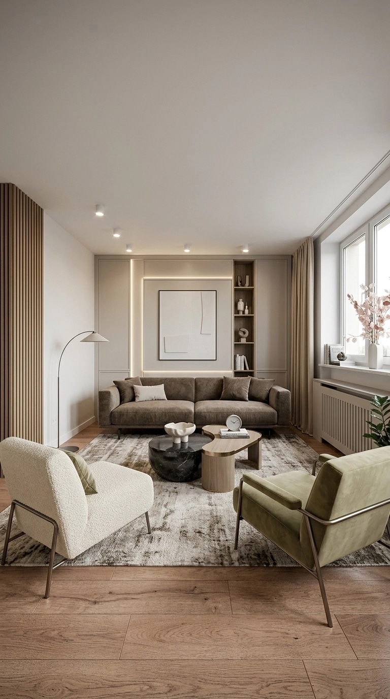 Interior design in Contemporary style — Living Room by GenRoom AI