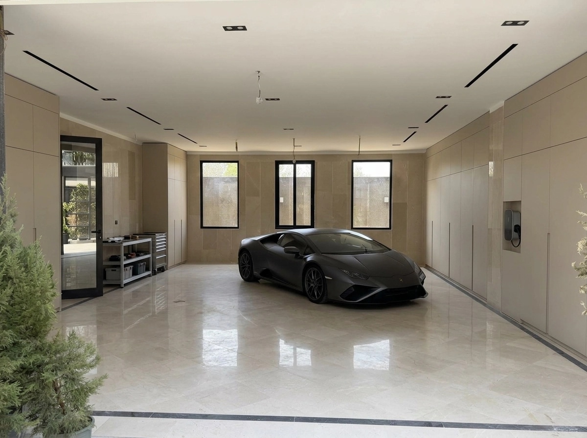 Interior design in Minimalism style — garage by GenRoom AI