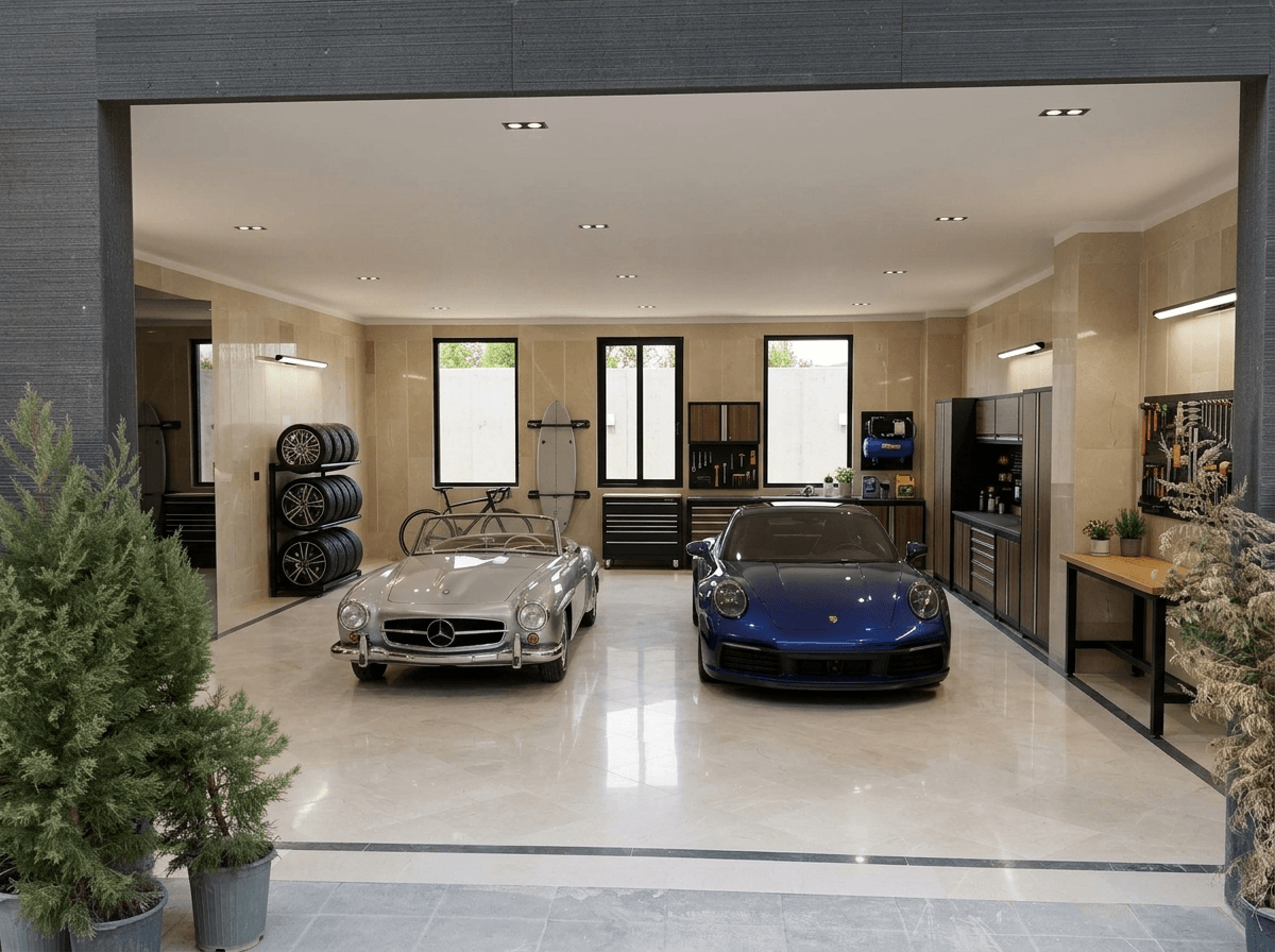 Interior design in Contemporary style — garage by GenRoom AI