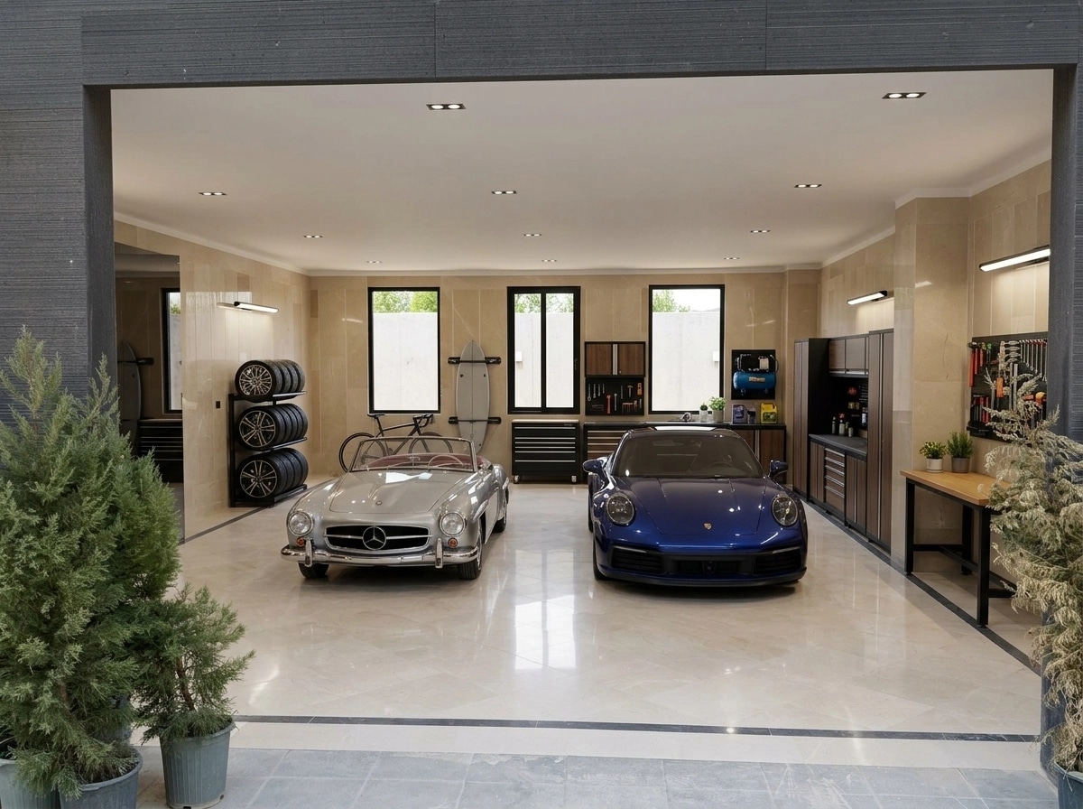 Interior design in Contemporary style — garage by GenRoom AI