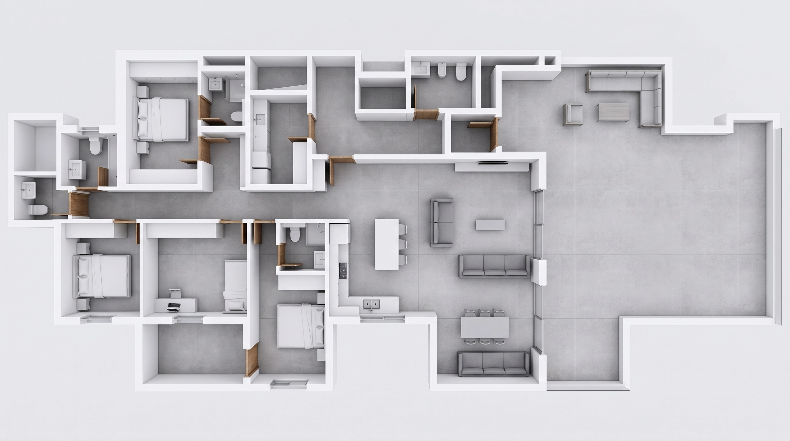 Minimalism Living Room design — interior photo by GenRoom AI