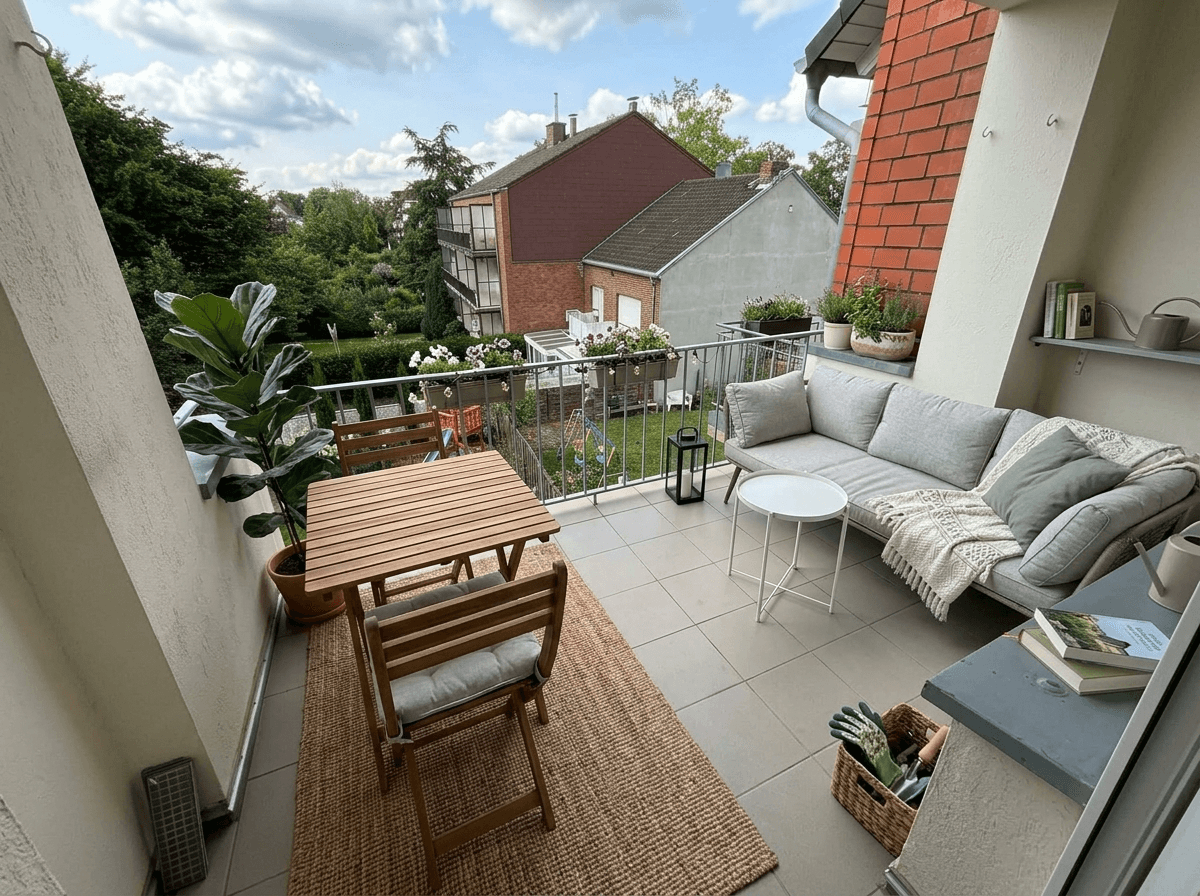 Interior design in Scandinavian style — balcony by GenRoom AI