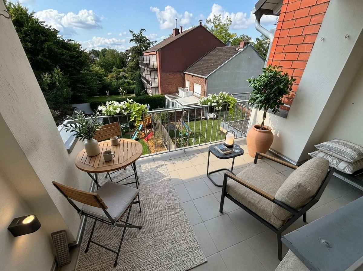 Interior design in Contemporary style — balcony by GenRoom AI
