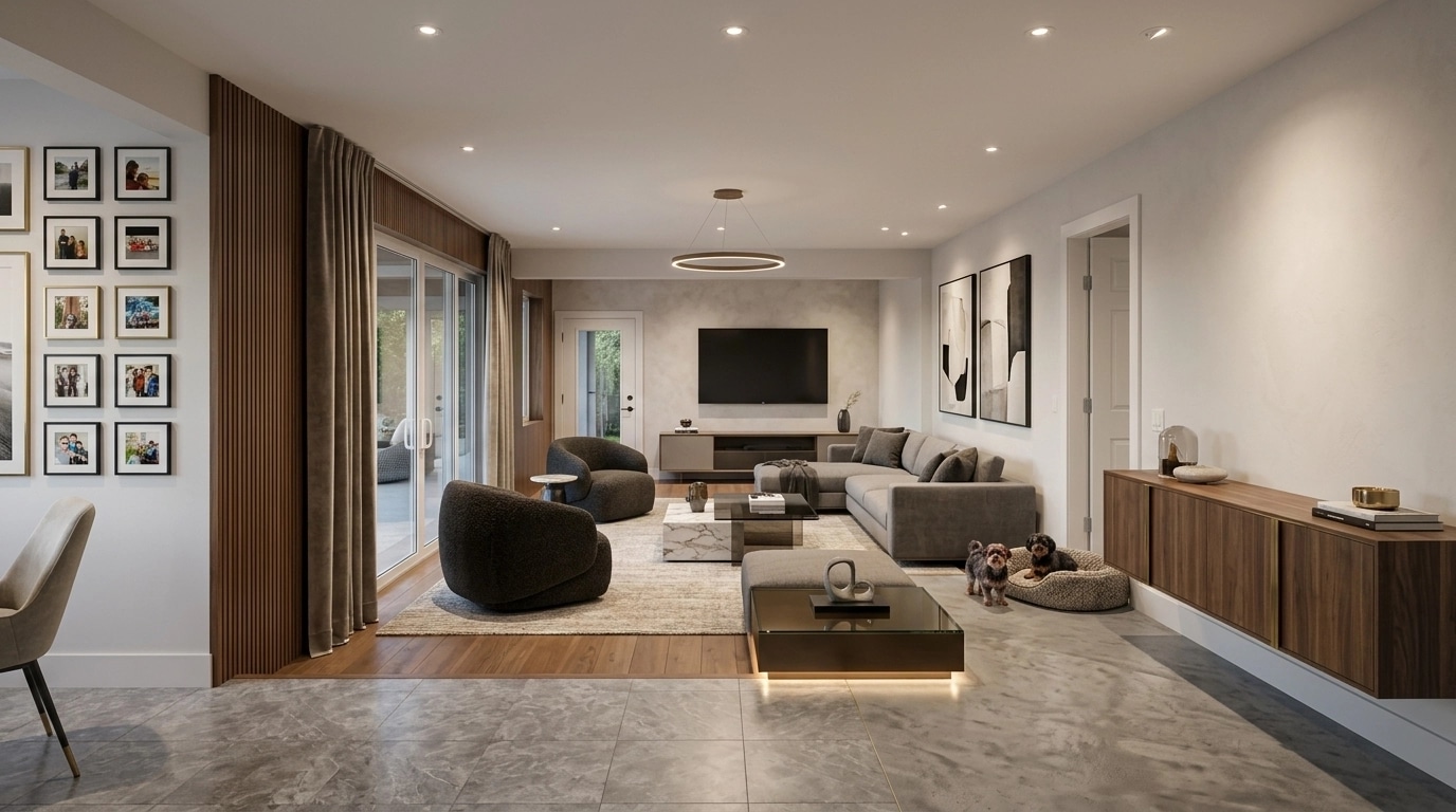Interior design in Contemporary style — Living Room by GenRoom AI
