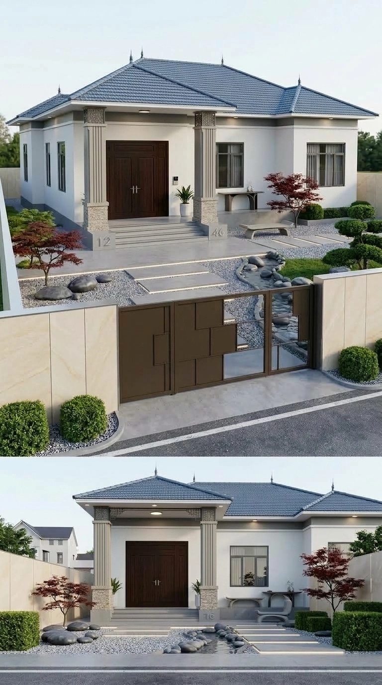 Facade design in Minimalist Facade style — Facade by GenRoom AI