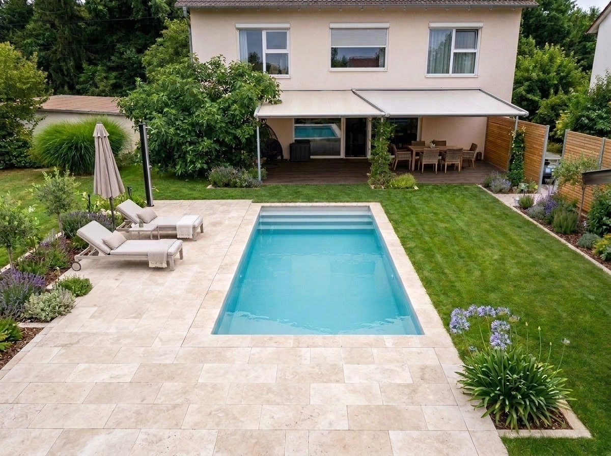 Landscape design in Scandinavian Garden style — Yard by GenRoom AI