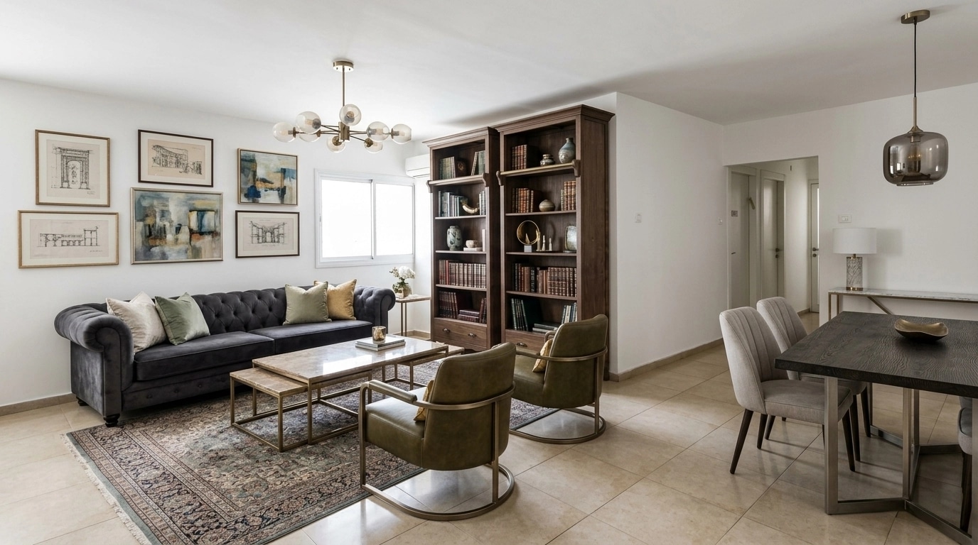 Interior design in Transitional style — Living Room by GenRoom AI