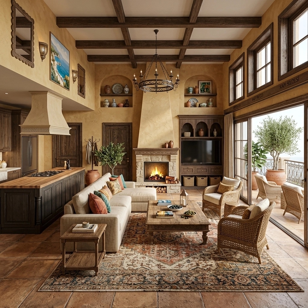 Interior design in Mediterranean style — Living Room by GenRoom AI
