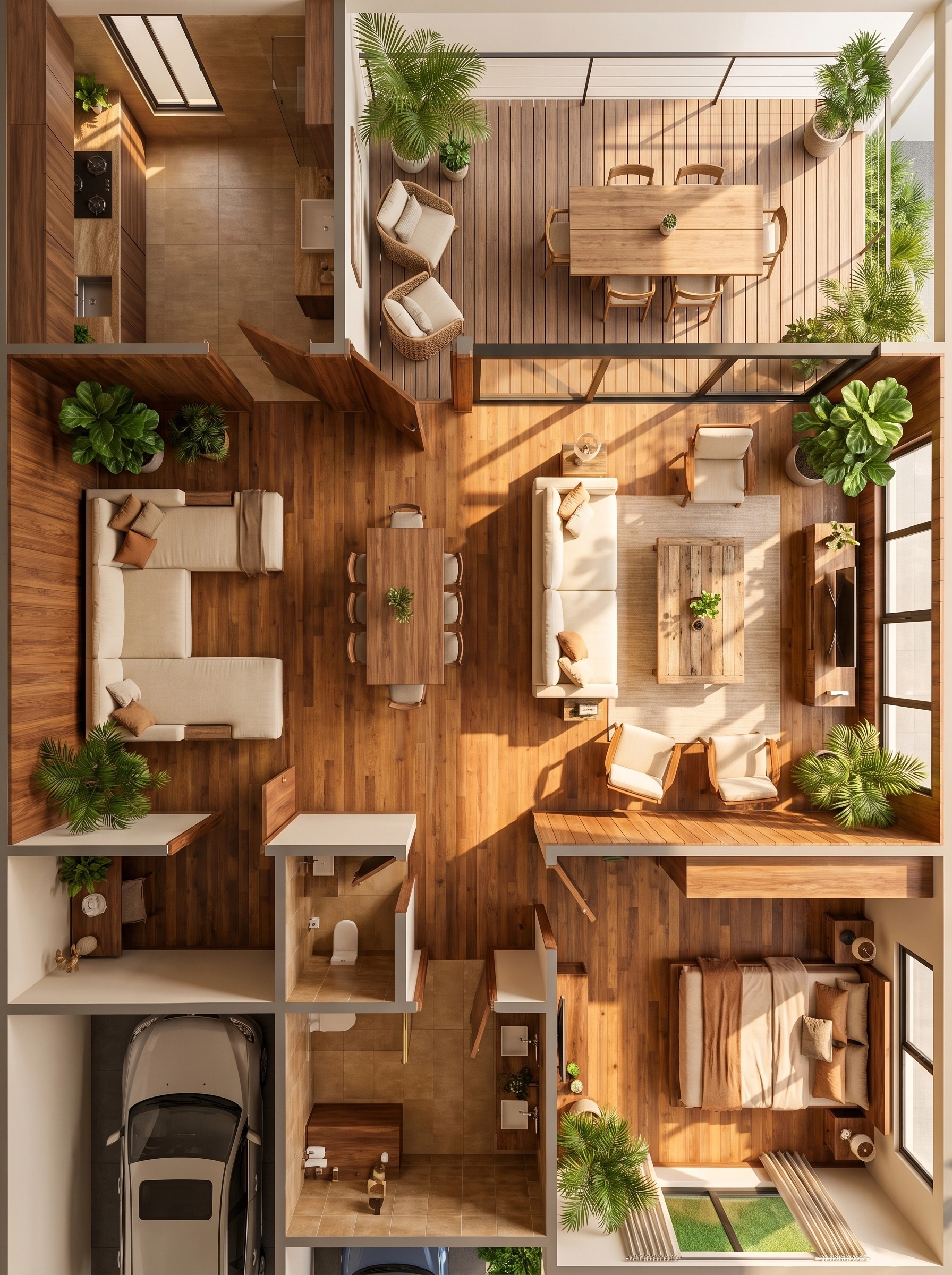 Interior design in Contemporary style — Living Room by GenRoom AI