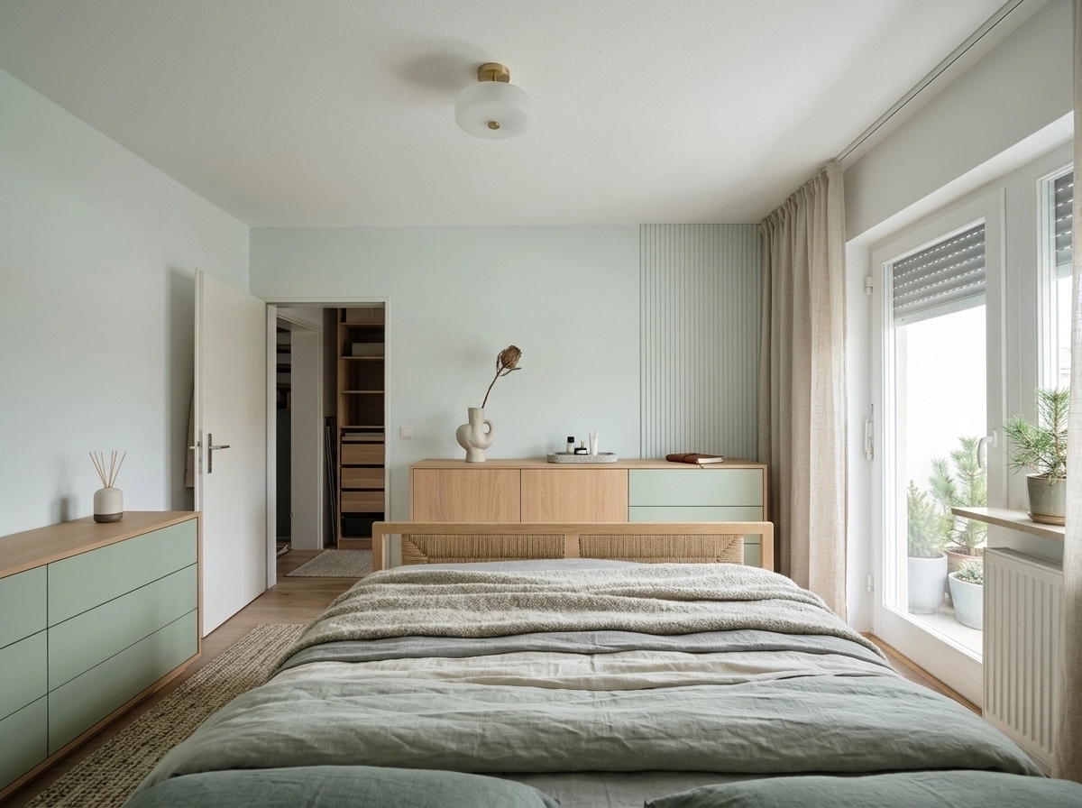 Interior design in Scandinavian style — Bedroom by GenRoom AI