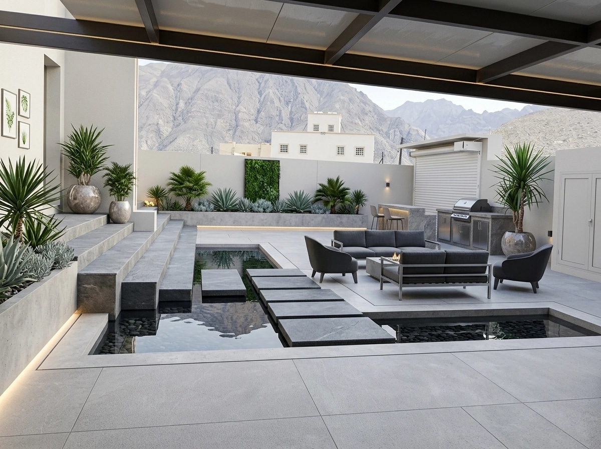 Landscape design in Contemporary Yard style — Yard by GenRoom AI