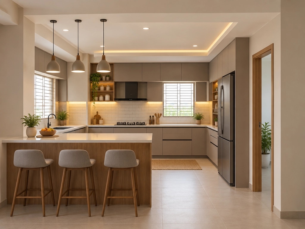 Minimalism Kitchen design — interior photo by GenRoom AI