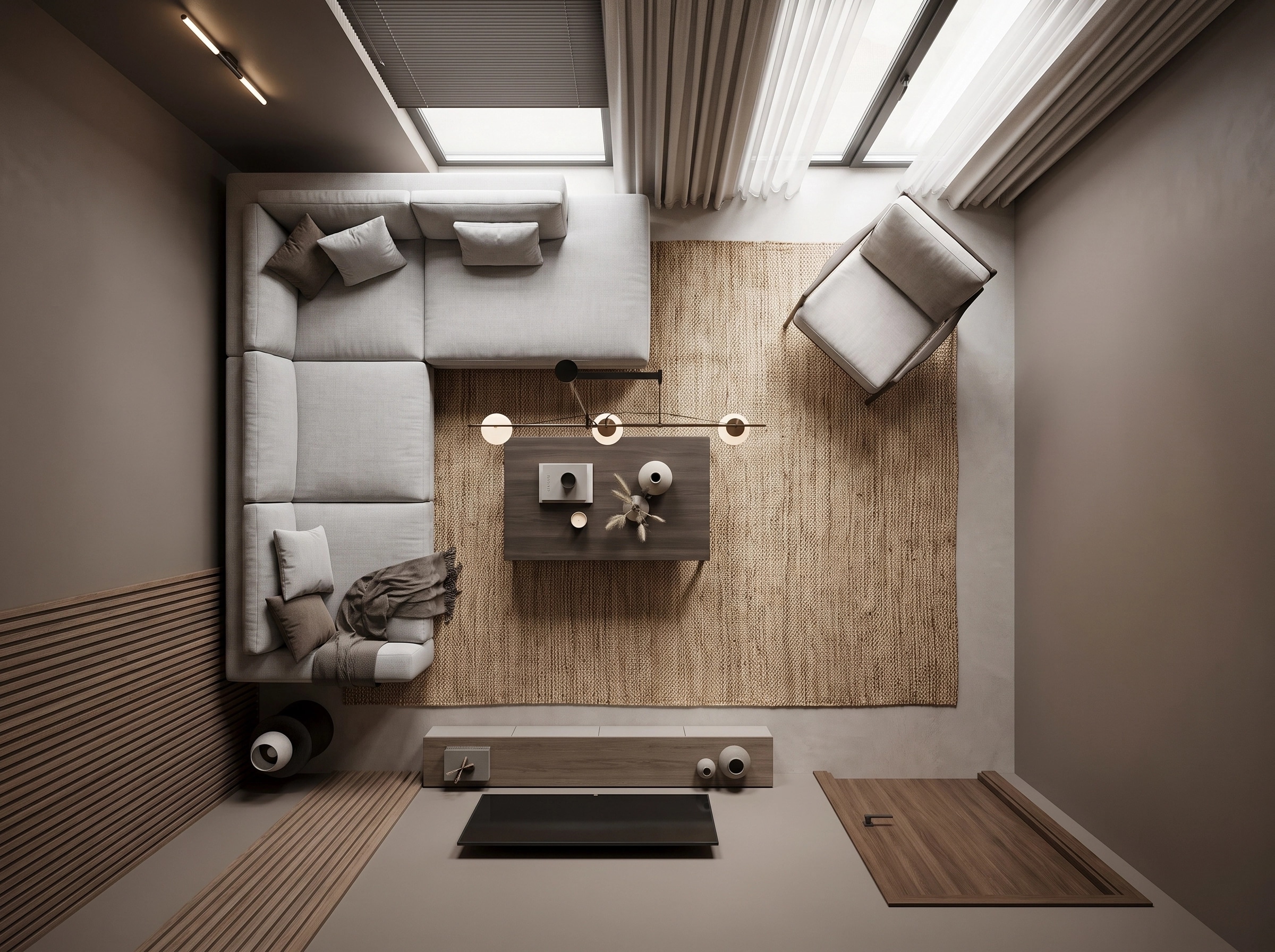 Interior design in Contemporary style — Living Room by GenRoom AI