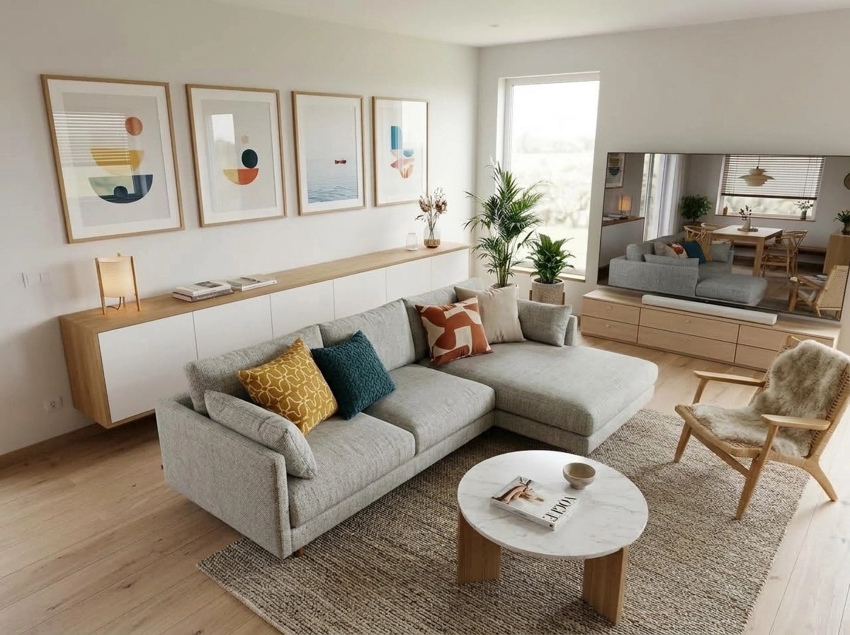 Scandinavian Living Room design — interior photo by GenRoom AI