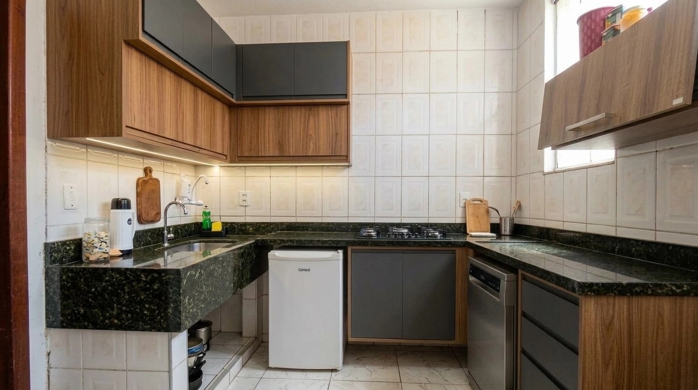 Kitchen interior in no_style style — photo by GenRoom AI