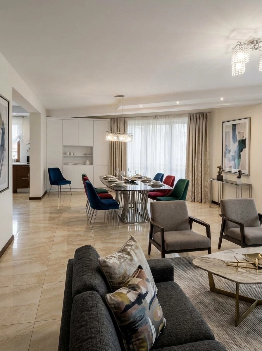 Interior design in Contemporary style — Living Room by GenRoom AI
