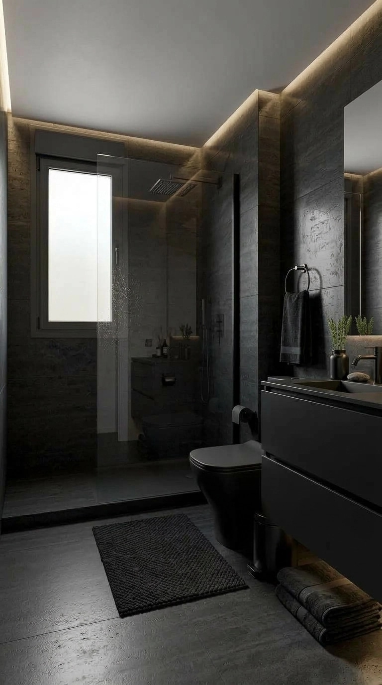 Bathroom interior in Minimalism style — photo by GenRoom AI