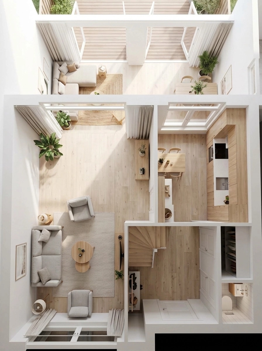 Scandinavian Living Room design — interior photo by GenRoom AI