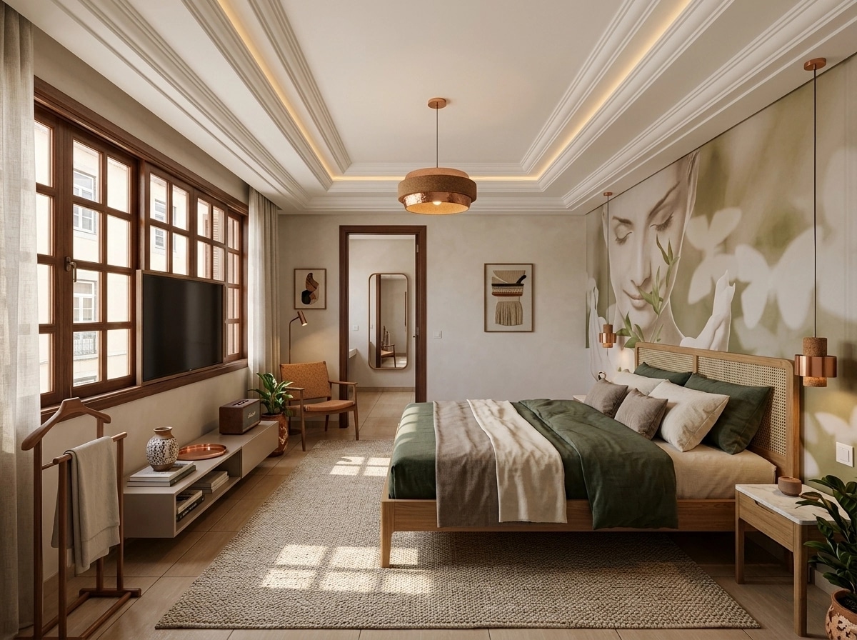Portuguese Modern Chambre design — interior photo by GenRoom AI