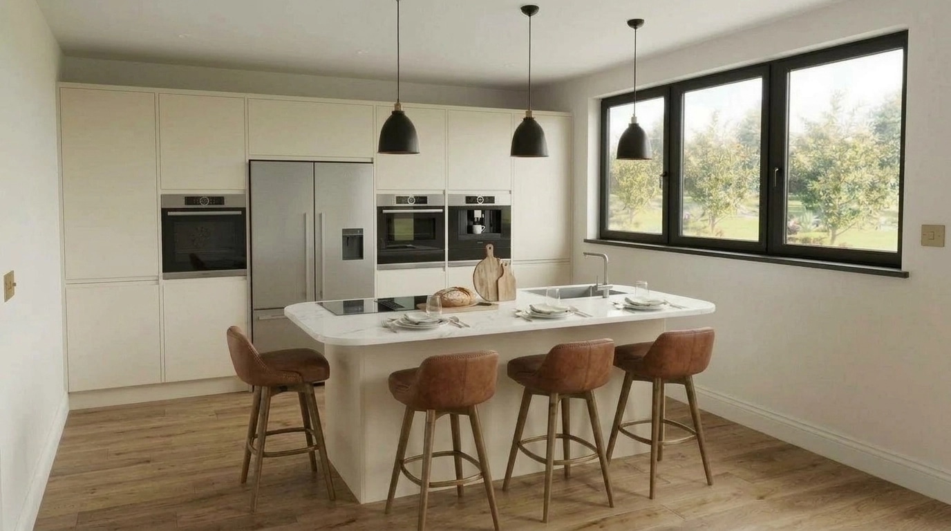 Modern Farmhouse Kitchen design — interior photo by GenRoom AI
