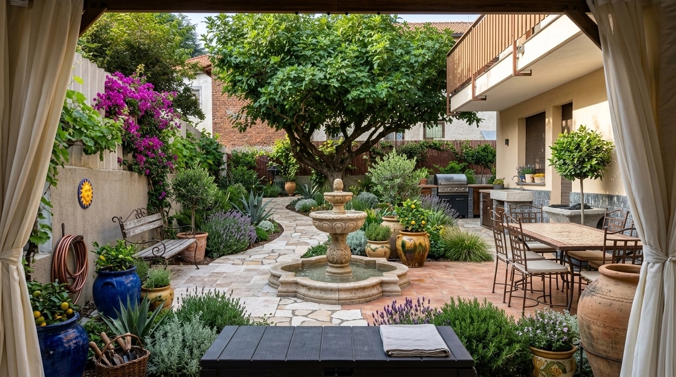 Mediterranean Yard Yard design — yard photo by GenRoom AI