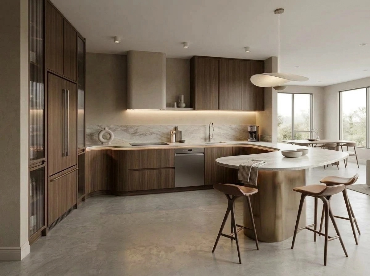 Kitchen interior in Contemporary style — photo by GenRoom AI