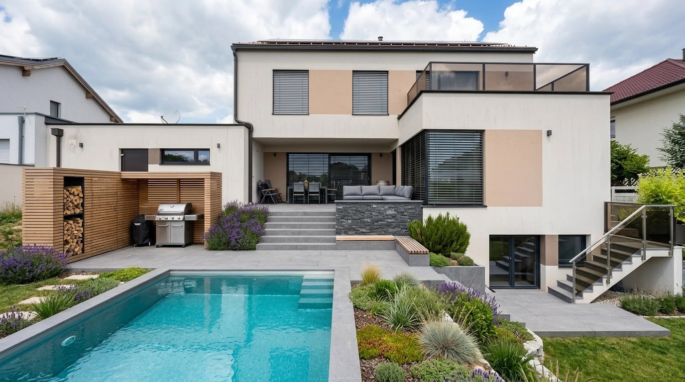 Landscape design in Contemporary Yard style — Yard by GenRoom AI