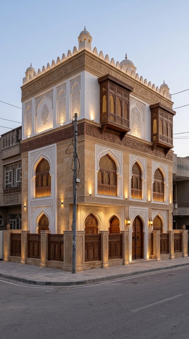 Arabian Facade Facade design — facade photo by GenRoom AI