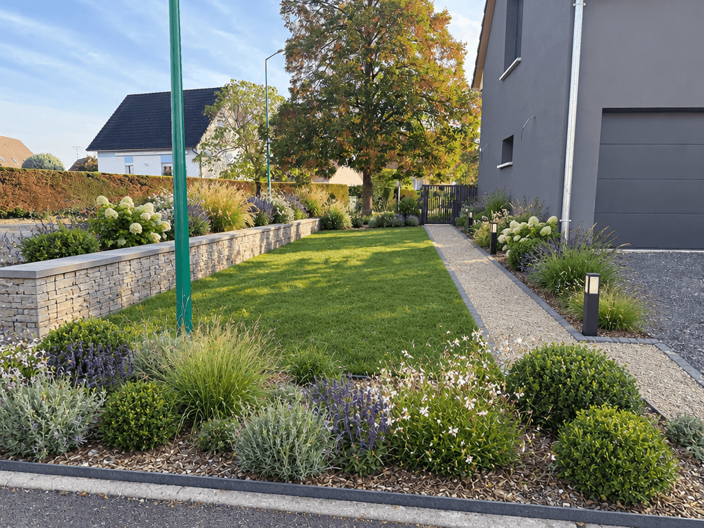 Landscape design in Contemporary Yard style — Yard by GenRoom AI