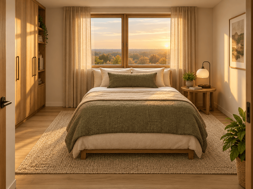 Contemporary Bedroom design — interior photo by GenRoom AI