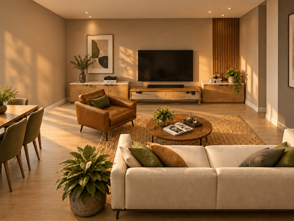 Interior design in Contemporary style — Living Room by GenRoom AI