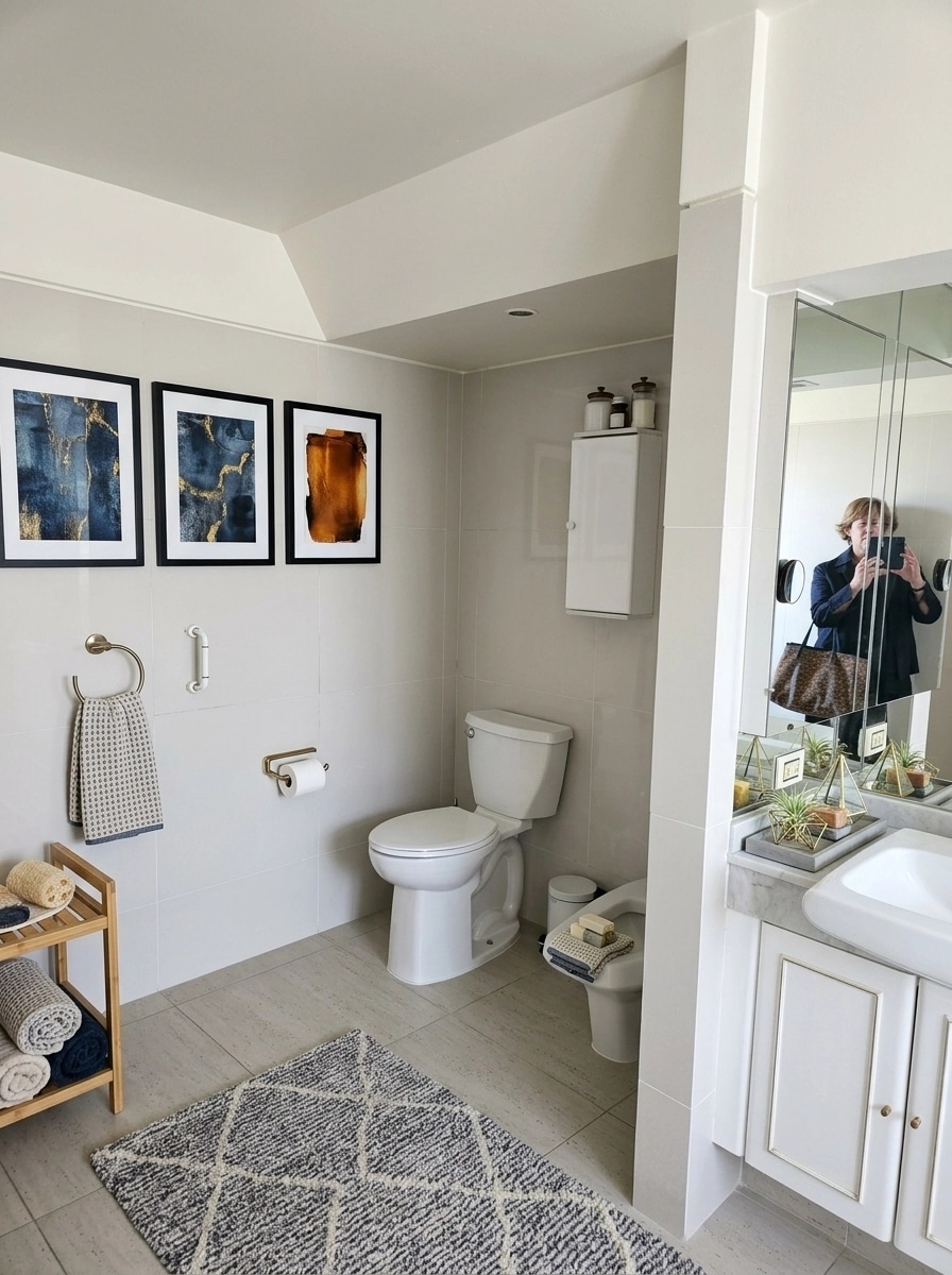 Bathroom interior in Contemporary style — photo by GenRoom AI