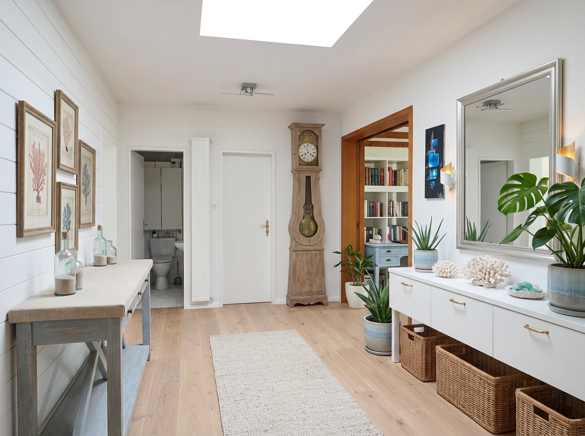 Interior design in Coastal / Hamptons style — Bathroom by GenRoom AI