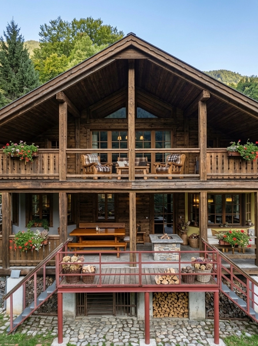 Facade design in Chalet Facade style — photo by GenRoom AI