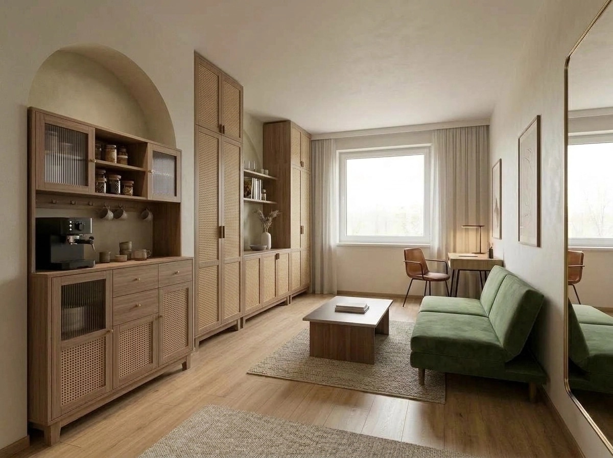 Minimalism Living Room design — interior photo by GenRoom AI