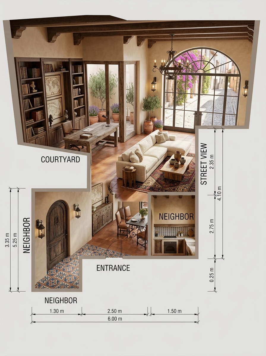 Interior design in Mediterranean style — other by GenRoom AI