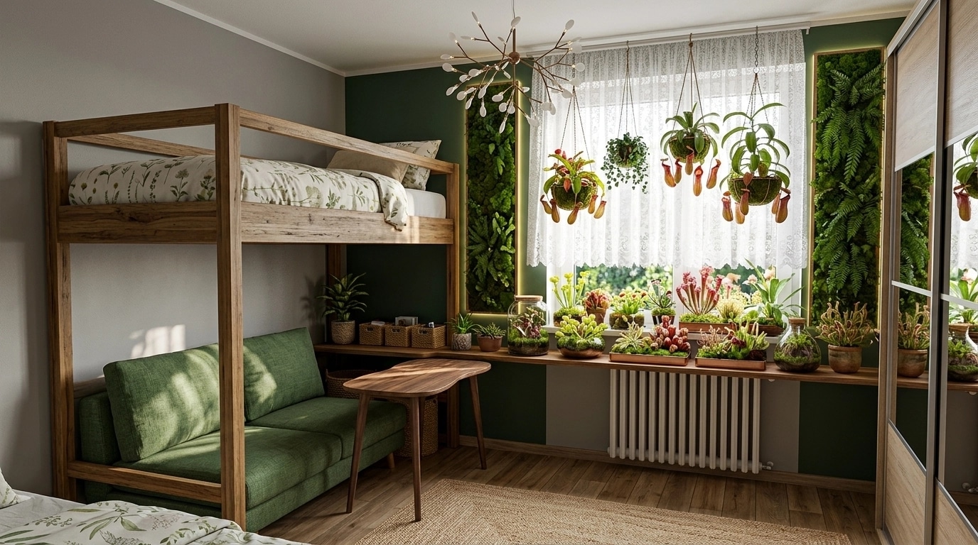 Biophilic Bedroom design — interior photo by GenRoom AI
