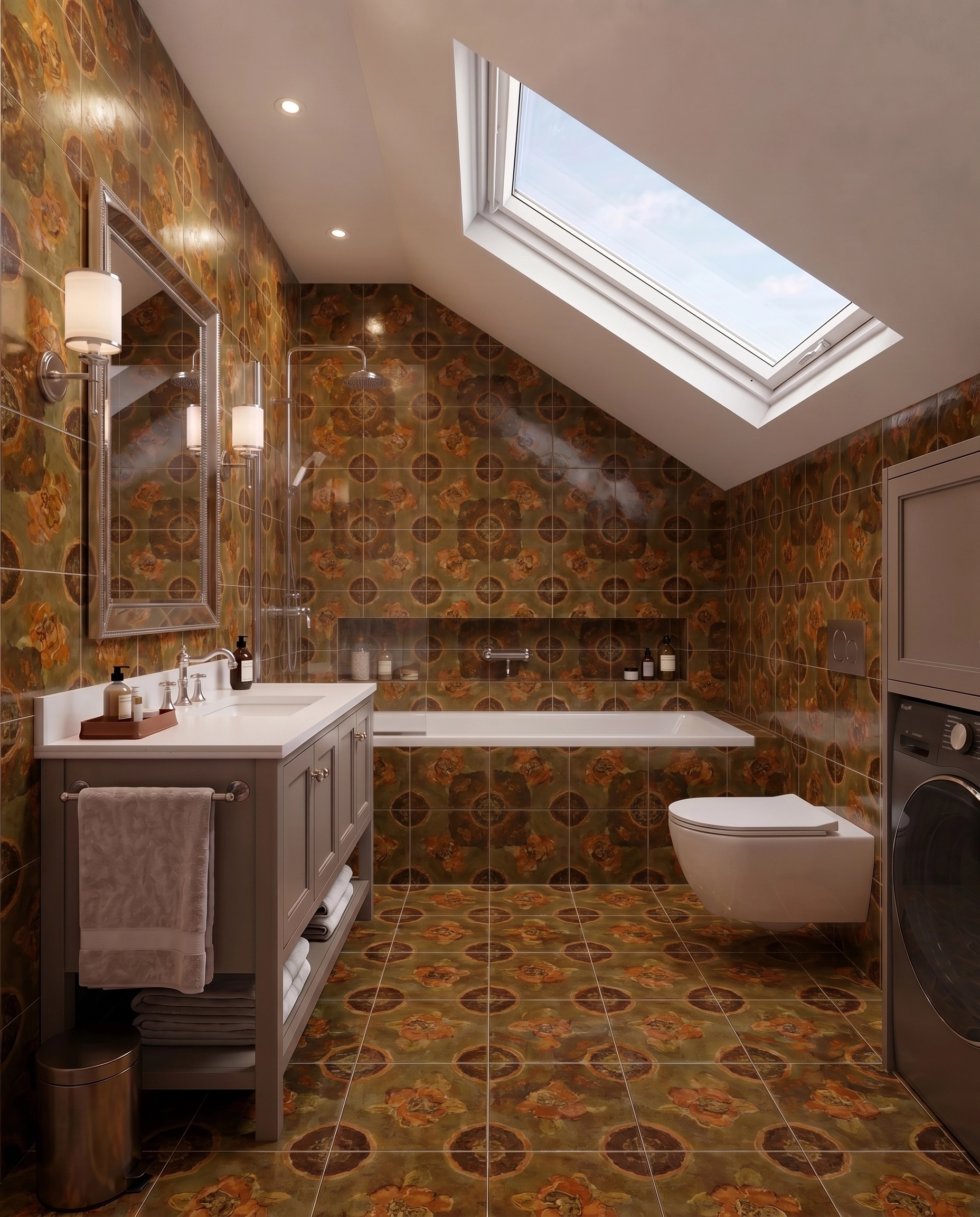 Interior design in Transitional style — Bathroom by GenRoom AI
