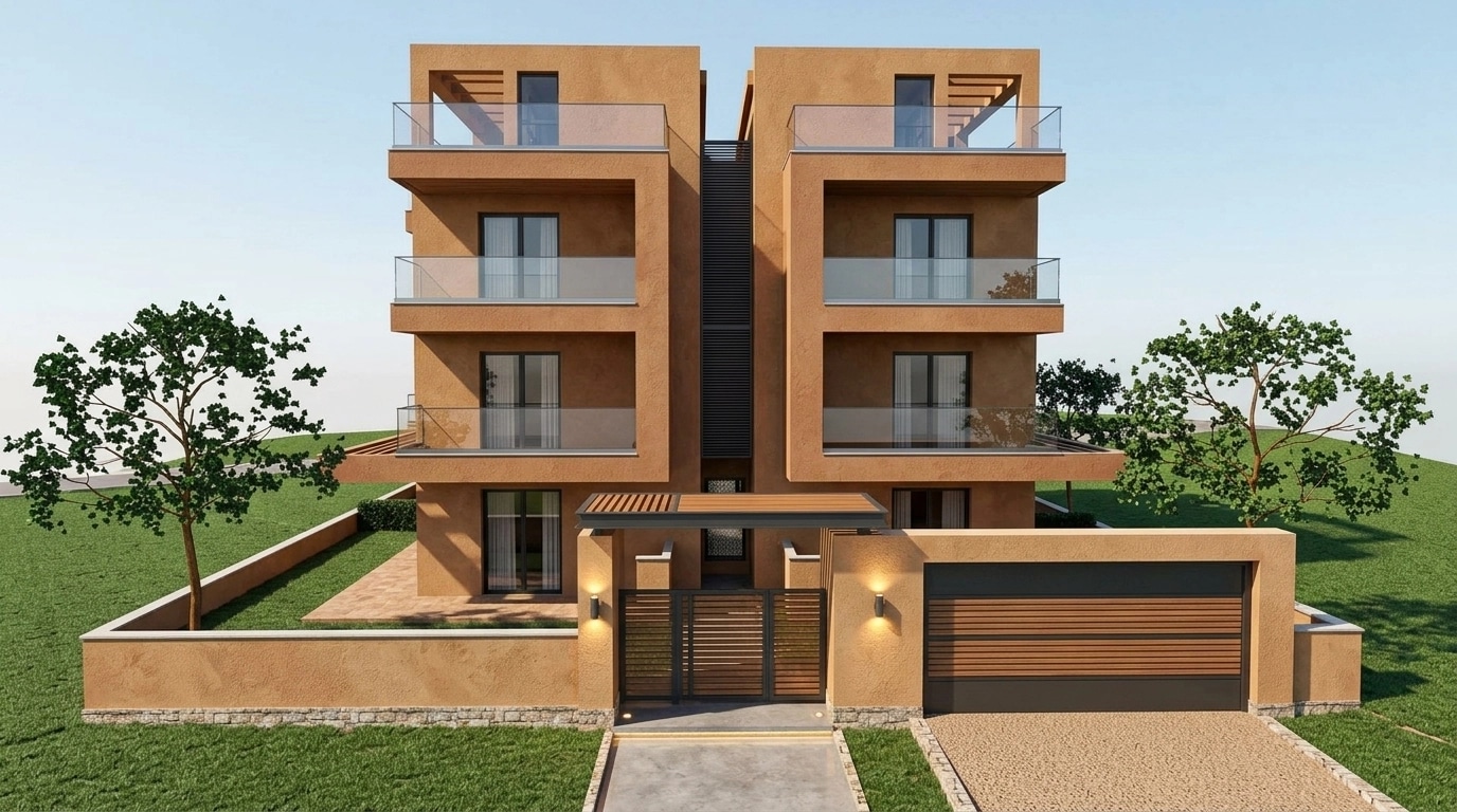 Contemporary Facade Facade design — facade photo by GenRoom AI