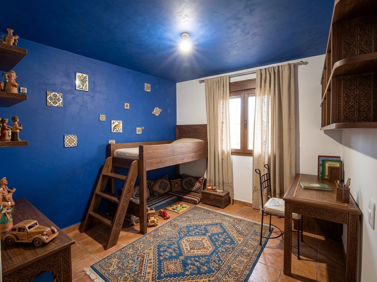 Interior design in Andalusian style — Kids Room by GenRoom AI