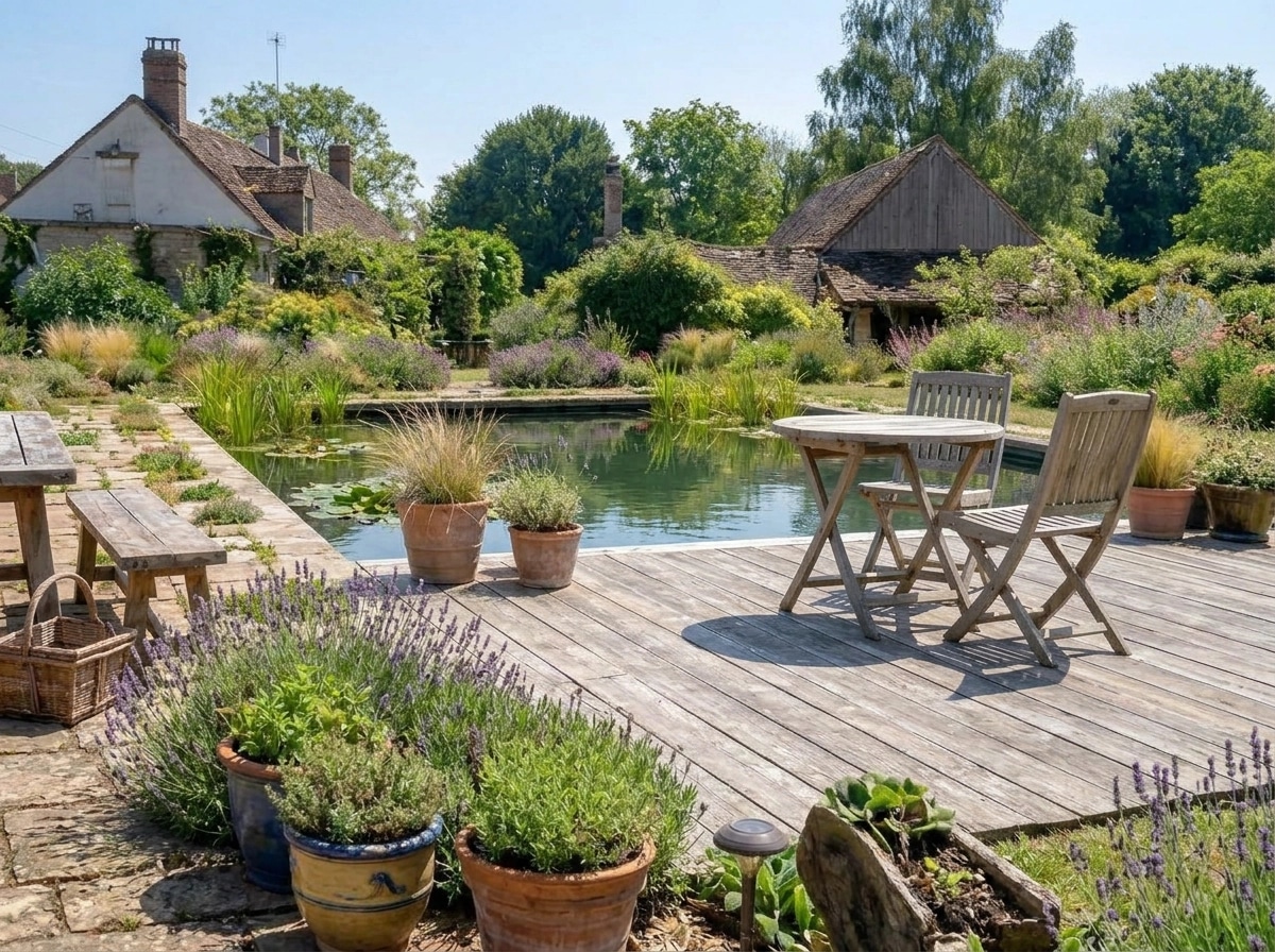 Landscape design in Eco Natural Garden style — Yard by GenRoom AI