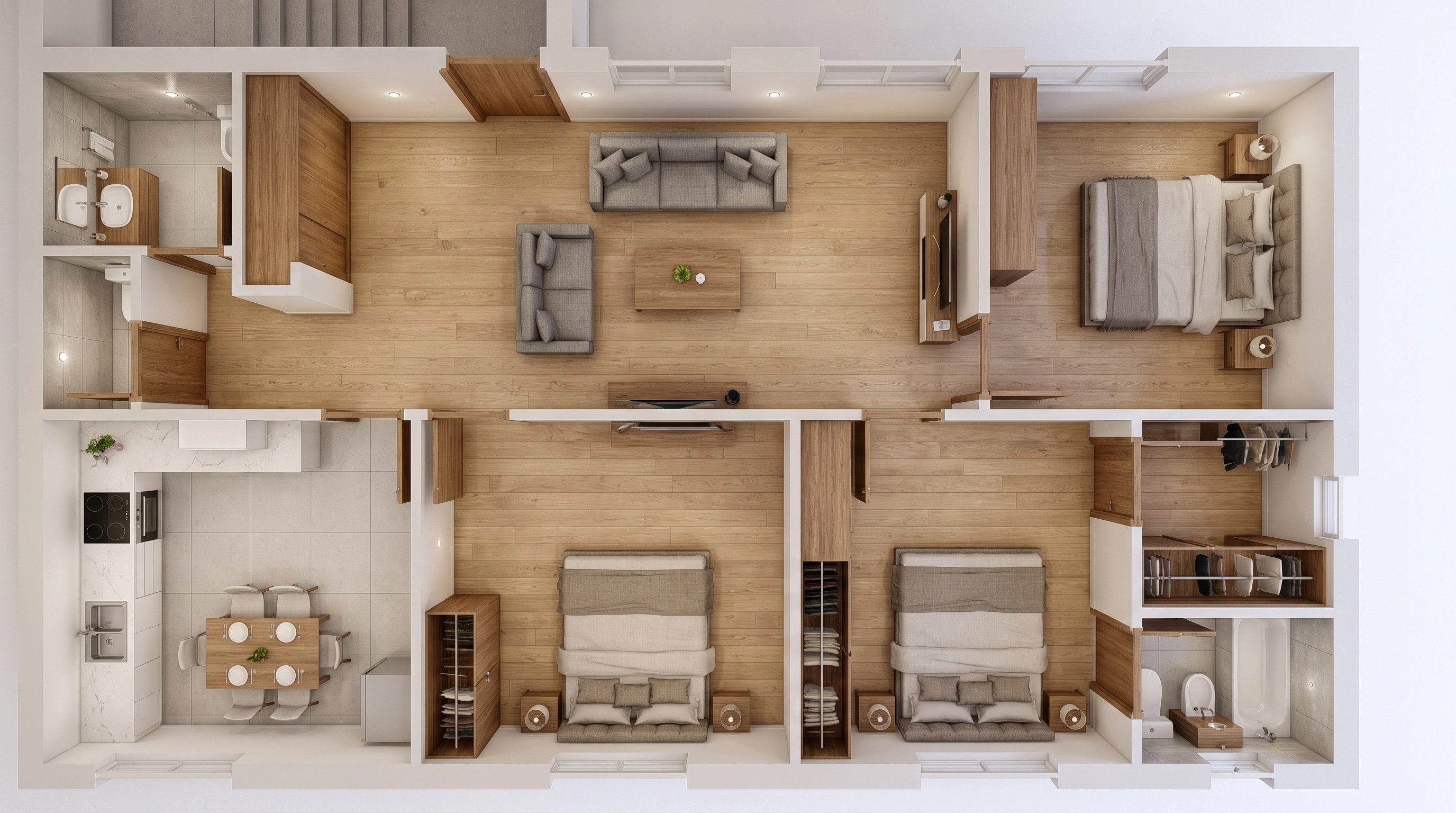 Interior design in Contemporary style — Living Room by GenRoom AI