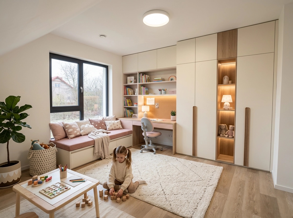 Interior design in Contemporary style — Kids Room by GenRoom AI