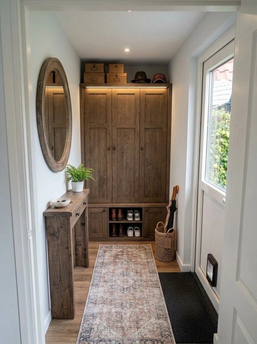 Hallway interior in Modern Farmhouse style — photo by GenRoom AI